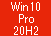 Win 10 Pro 64 Ver20H2